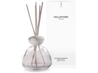 Millefiori Aria difuzér mramorový vršek čiré sklo  bílý